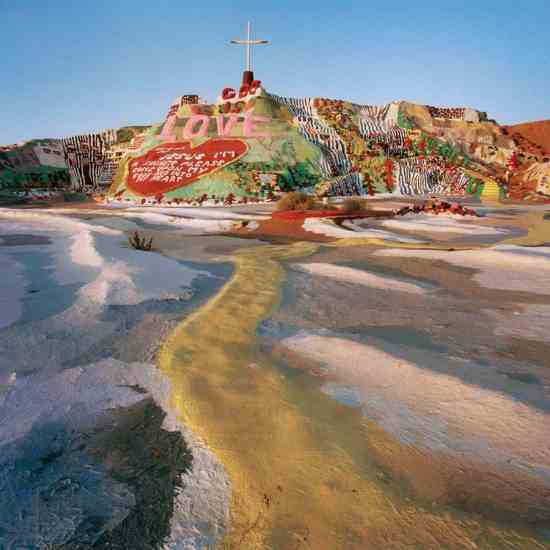 Made of reused materials, colorful "Salvation Mountain" has broadcast biblical messages for more than 20 years.